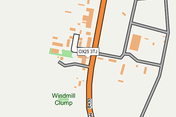 OX25 3TJ map - OS OpenMap – Local (Ordnance Survey)