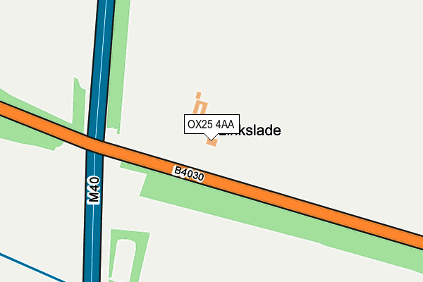 OX25 4AA map - OS OpenMap – Local (Ordnance Survey)
