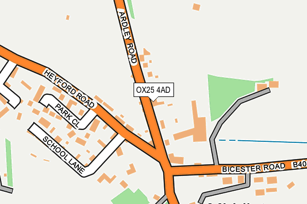 OX25 4AD map - OS OpenMap – Local (Ordnance Survey)