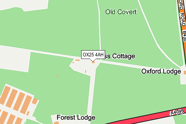 OX25 4AH map - OS OpenMap – Local (Ordnance Survey)