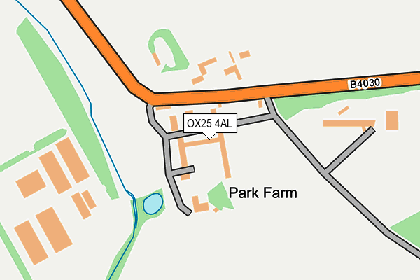 OX25 4AL map - OS OpenMap – Local (Ordnance Survey)