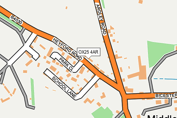 OX25 4AR map - OS OpenMap – Local (Ordnance Survey)