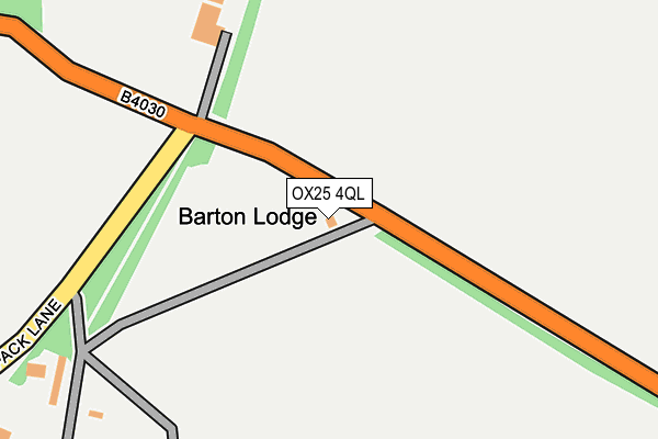 OX25 4QL map - OS OpenMap – Local (Ordnance Survey)