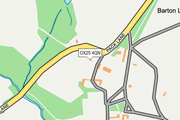 OX25 4QN map - OS OpenMap – Local (Ordnance Survey)