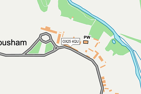 OX25 4QU map - OS OpenMap – Local (Ordnance Survey)
