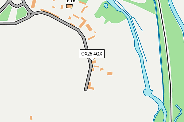 OX25 4QX map - OS OpenMap – Local (Ordnance Survey)