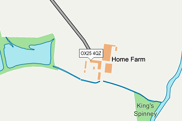 OX25 4QZ map - OS OpenMap – Local (Ordnance Survey)