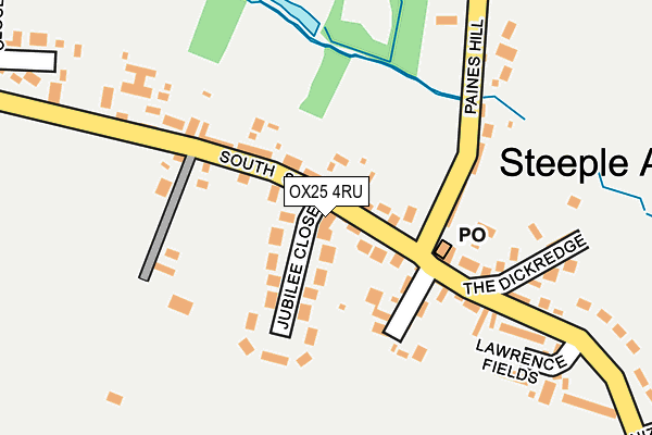 OX25 4RU map - OS OpenMap – Local (Ordnance Survey)