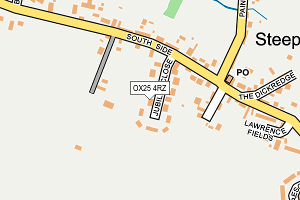 OX25 4RZ map - OS OpenMap – Local (Ordnance Survey)