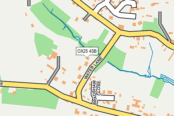 OX25 4SB map - OS OpenMap – Local (Ordnance Survey)