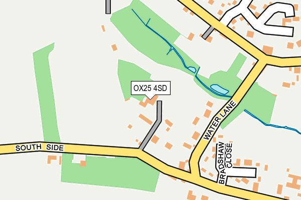 OX25 4SD map - OS OpenMap – Local (Ordnance Survey)