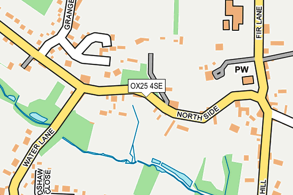 OX25 4SE map - OS OpenMap – Local (Ordnance Survey)