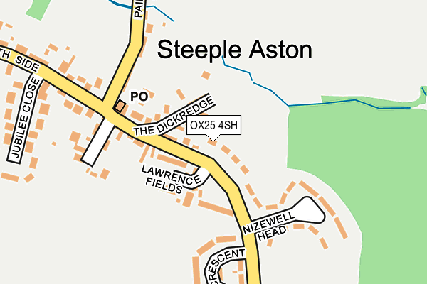 OX25 4SH map - OS OpenMap – Local (Ordnance Survey)