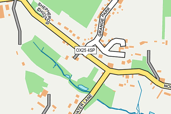 OX25 4SP map - OS OpenMap – Local (Ordnance Survey)