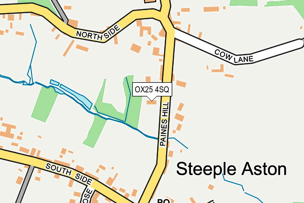 OX25 4SQ map - OS OpenMap – Local (Ordnance Survey)