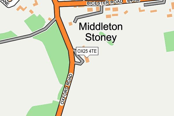 OX25 4TE map - OS OpenMap – Local (Ordnance Survey)