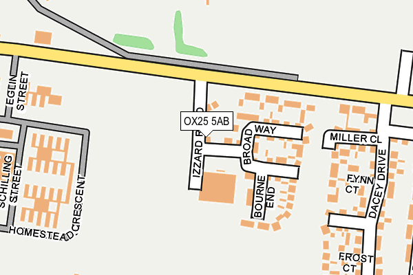 OX25 5AB map - OS OpenMap – Local (Ordnance Survey)