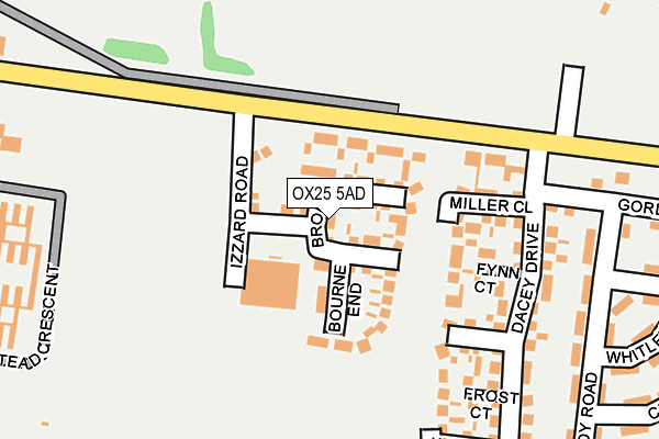 OX25 5AD map - OS OpenMap – Local (Ordnance Survey)