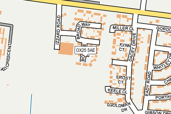 OX25 5AE map - OS OpenMap – Local (Ordnance Survey)