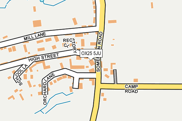 OX25 5JU map - OS OpenMap – Local (Ordnance Survey)
