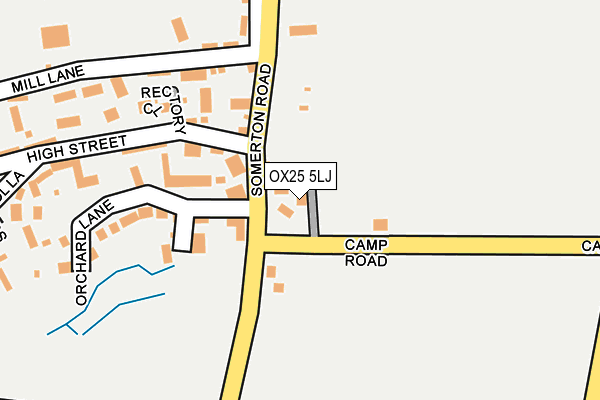 OX25 5LJ map - OS OpenMap – Local (Ordnance Survey)