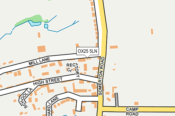 OX25 5LN map - OS OpenMap – Local (Ordnance Survey)