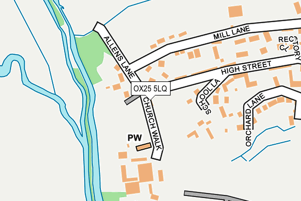 OX25 5LQ map - OS OpenMap – Local (Ordnance Survey)