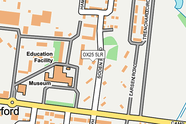 OX25 5LR map - OS OpenMap – Local (Ordnance Survey)