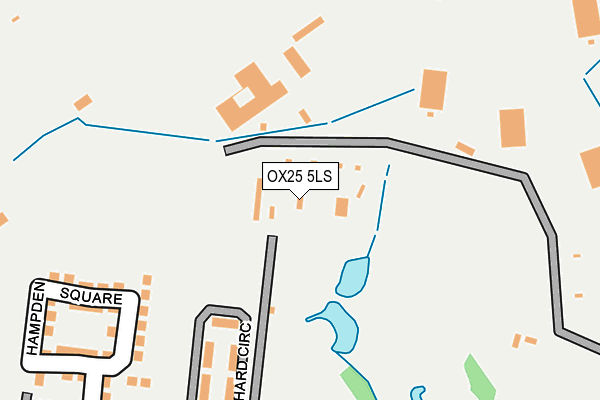 OX25 5LS map - OS OpenMap – Local (Ordnance Survey)