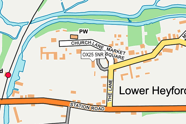 OX25 5NR map - OS OpenMap – Local (Ordnance Survey)