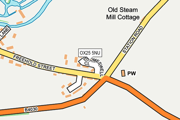 OX25 5NU map - OS OpenMap – Local (Ordnance Survey)