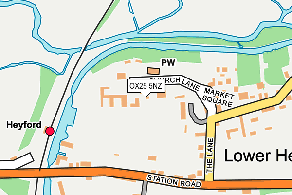 OX25 5NZ map - OS OpenMap – Local (Ordnance Survey)