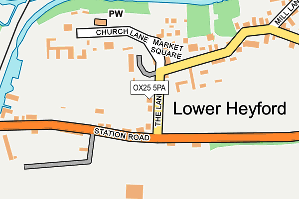 OX25 5PA map - OS OpenMap – Local (Ordnance Survey)