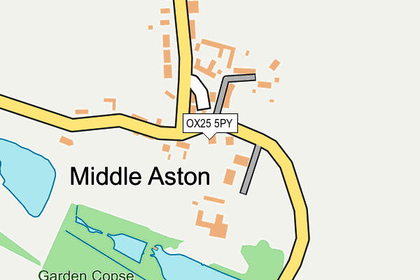 OX25 5PY map - OS OpenMap – Local (Ordnance Survey)