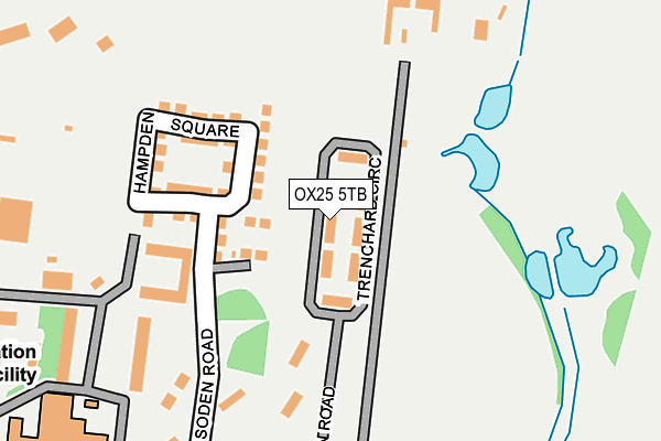 OX25 5TB map - OS OpenMap – Local (Ordnance Survey)