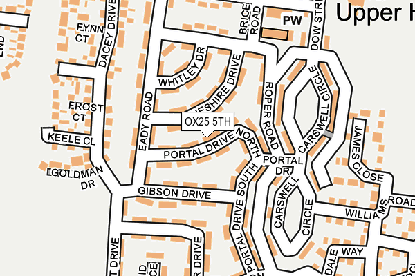 OX25 5TH map - OS OpenMap – Local (Ordnance Survey)
