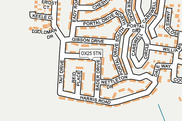 OX25 5TN map - OS OpenMap – Local (Ordnance Survey)