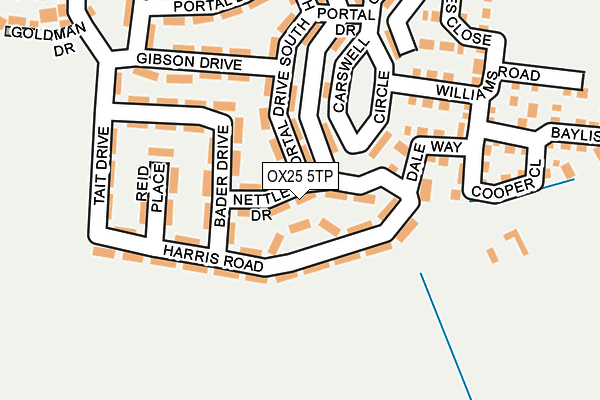 OX25 5TP map - OS OpenMap – Local (Ordnance Survey)