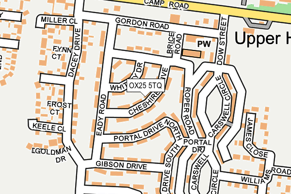 OX25 5TQ map - OS OpenMap – Local (Ordnance Survey)