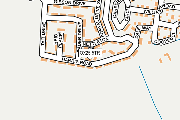 OX25 5TR map - OS OpenMap – Local (Ordnance Survey)