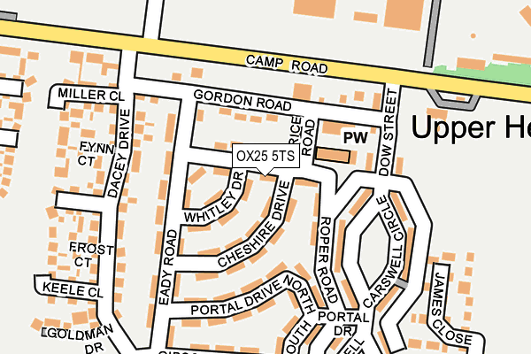 OX25 5TS map - OS OpenMap – Local (Ordnance Survey)