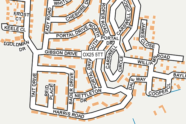 OX25 5TT map - OS OpenMap – Local (Ordnance Survey)