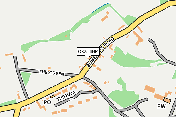 OX25 6HP map - OS OpenMap – Local (Ordnance Survey)
