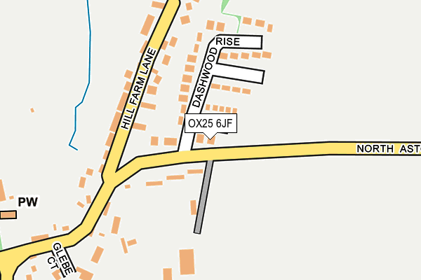 OX25 6JF map - OS OpenMap – Local (Ordnance Survey)