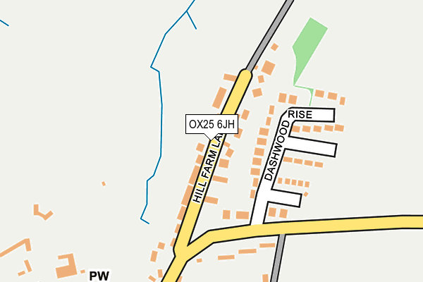 OX25 6JH map - OS OpenMap – Local (Ordnance Survey)