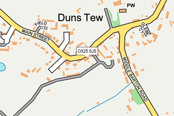 OX25 6JS map - OS OpenMap – Local (Ordnance Survey)