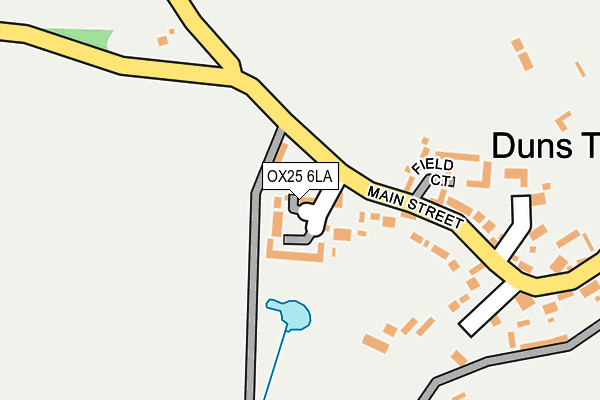 OX25 6LA map - OS OpenMap – Local (Ordnance Survey)