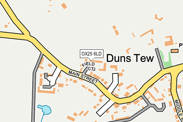 OX25 6LD map - OS OpenMap – Local (Ordnance Survey)