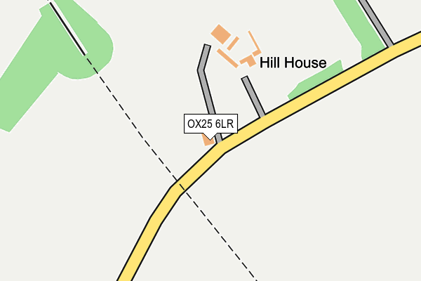 OX25 6LR map - OS OpenMap – Local (Ordnance Survey)