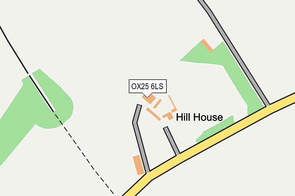 OX25 6LS map - OS OpenMap – Local (Ordnance Survey)